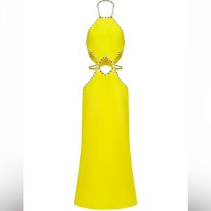 Juyce Halter Sleeveless Hollow Out
Diamond Bandage Maxi Dress